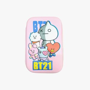 Paper Bear BT21 BTS Art Canvas Pencil Box Pouch